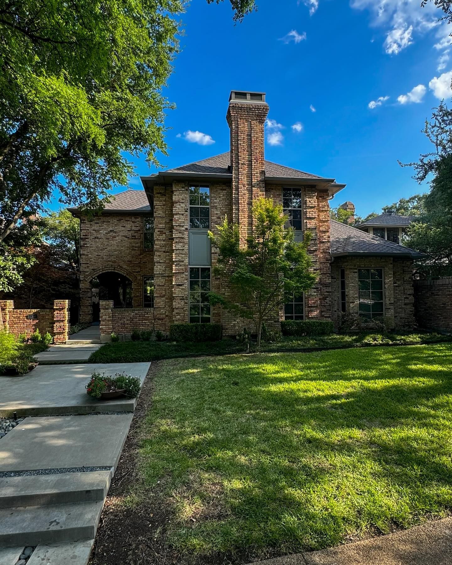 Window project on a brick DFW home